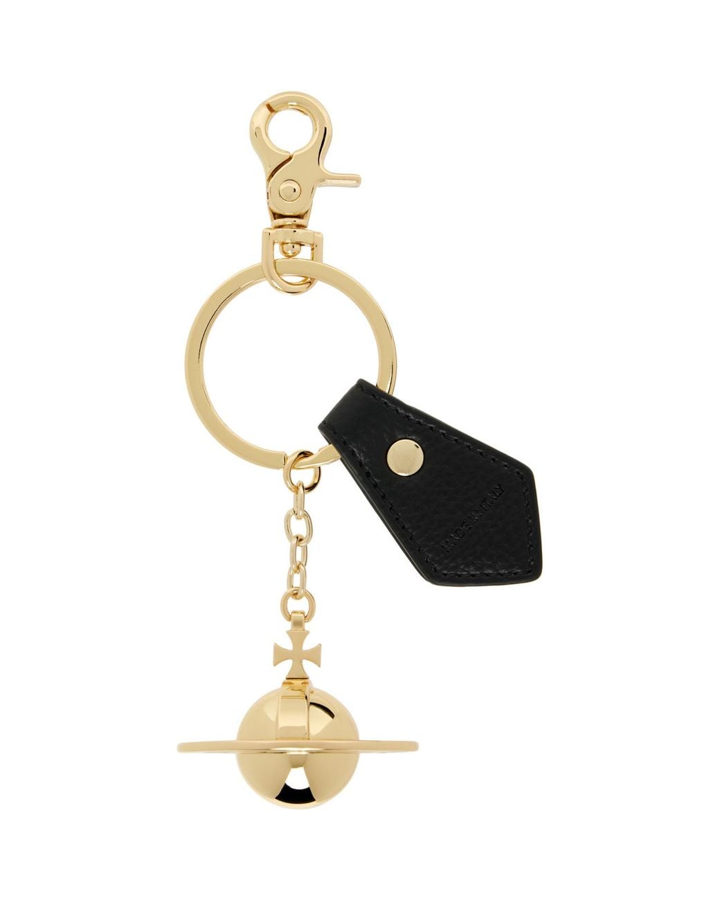 Vivienne Westwood Black 3D Orb Keychain for men