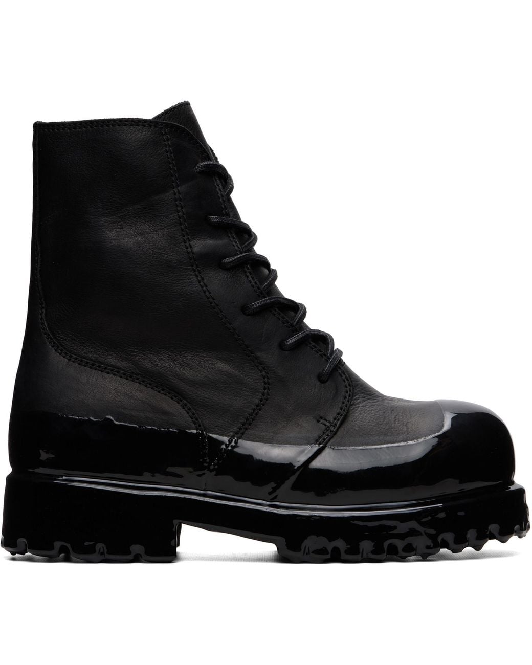 ALEXANDER DIGENOVA Black Duck Boots for men