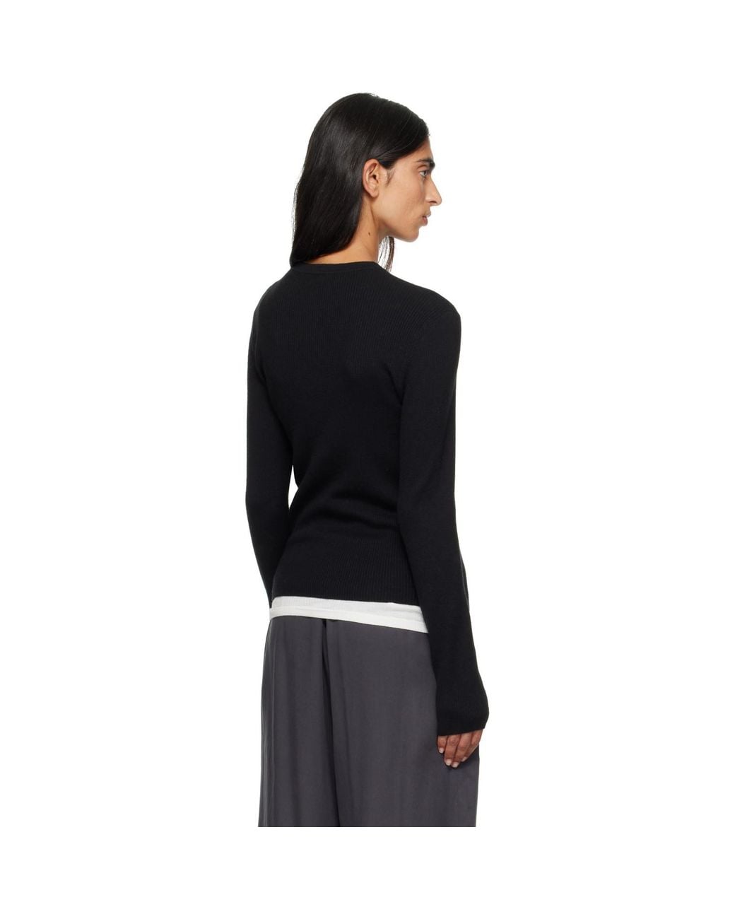Lisa Yang Black Airi Henley