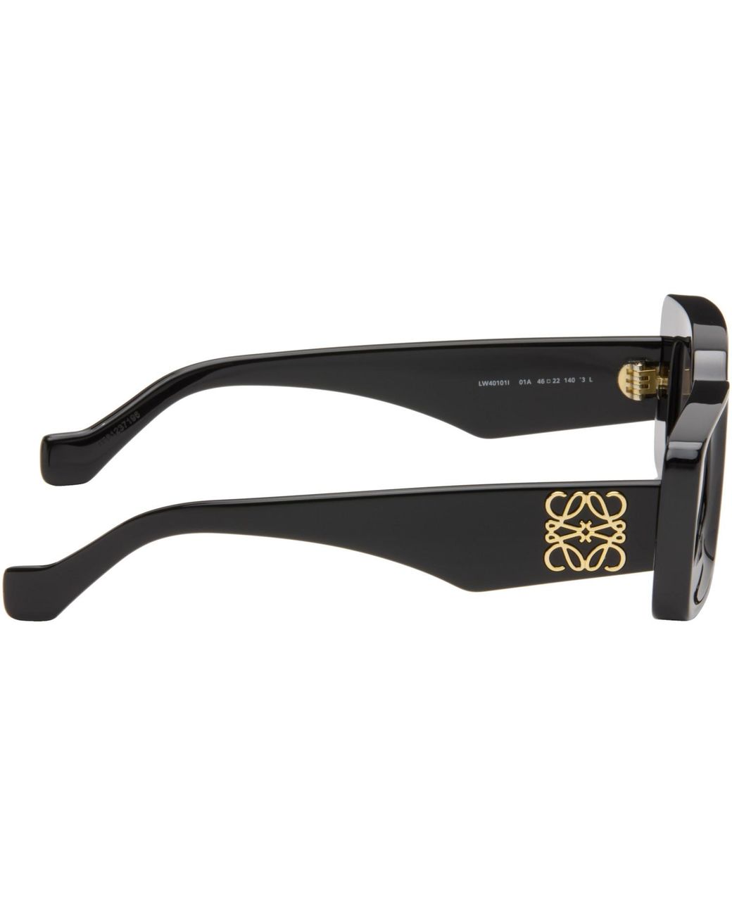 Loewe Black Rectangular Sunglasses