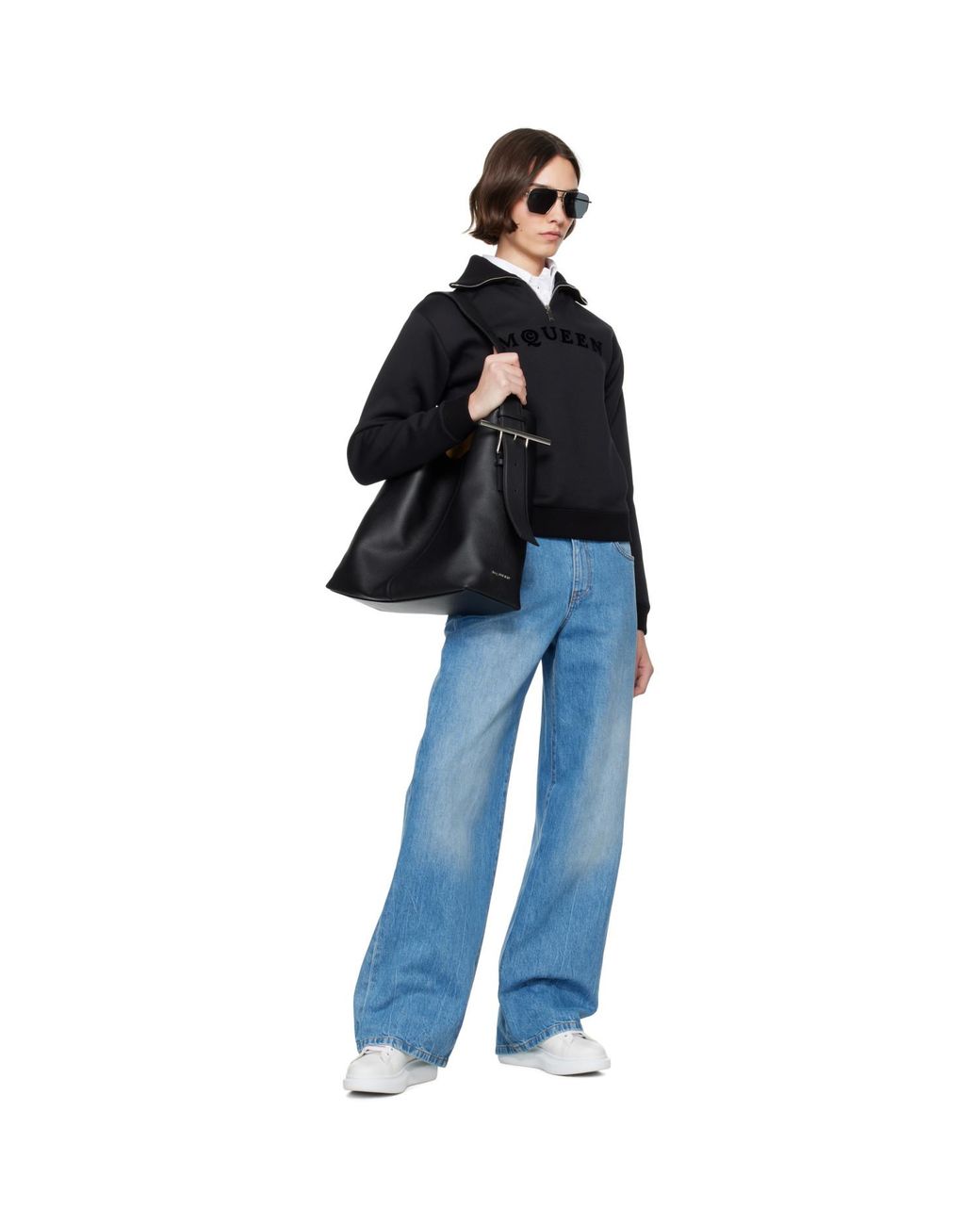 McQueen Black Oversized Sneakers