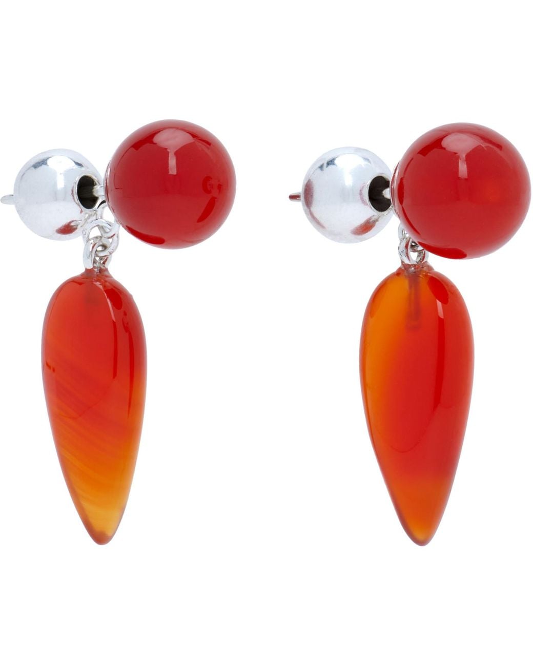 Sophie Buhai Red Tiny Phoenician Earrings