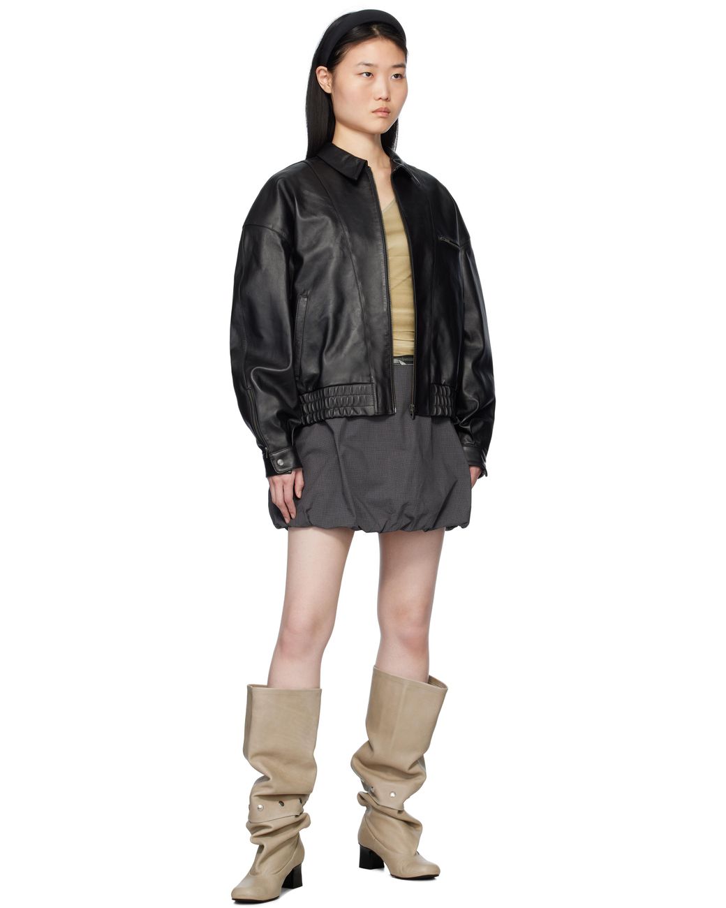 Paloma Wool Lora Leather Jacket in Black | Lyst