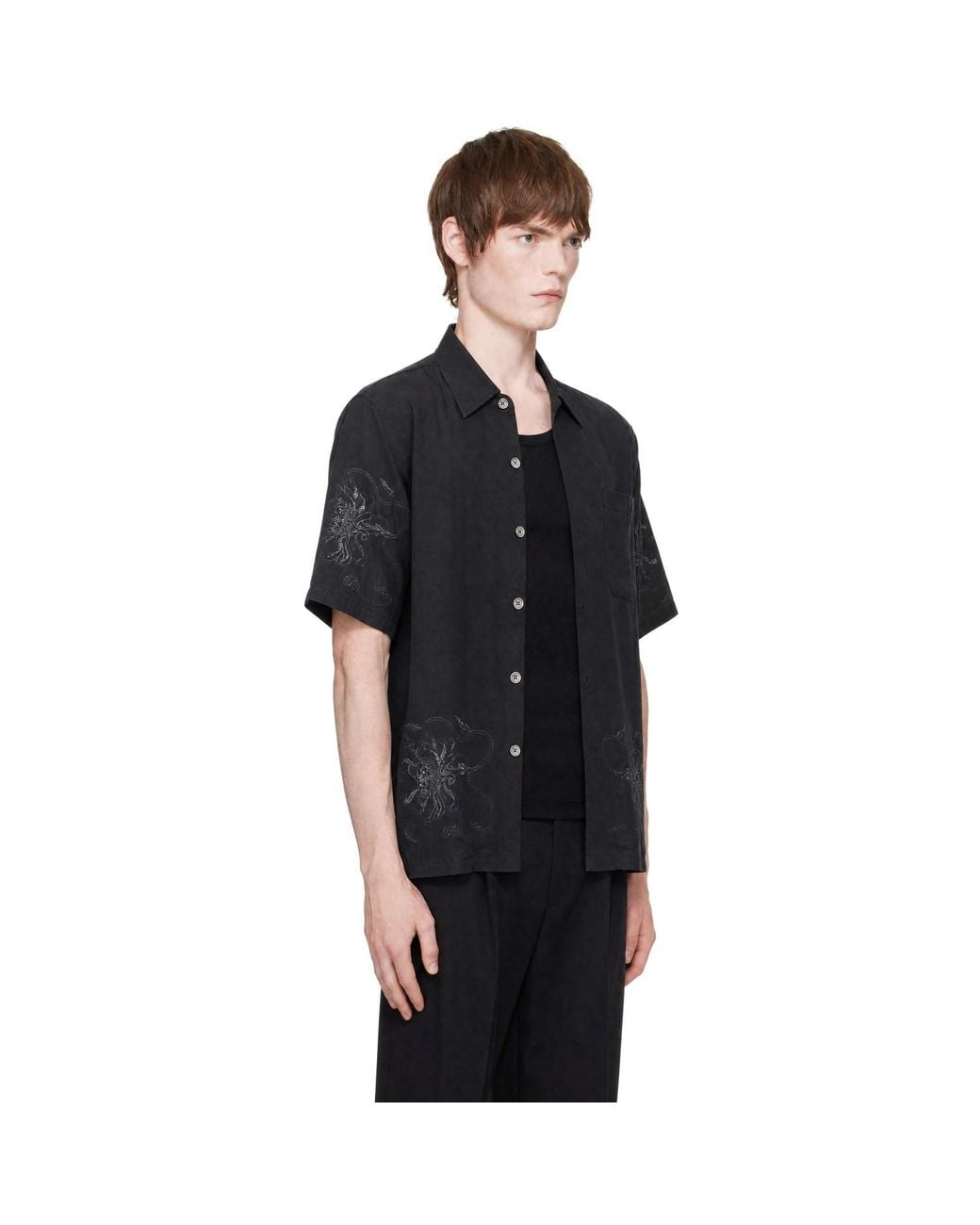 Our Legacy Black Every Shirt Shortsleeve Shirt for men