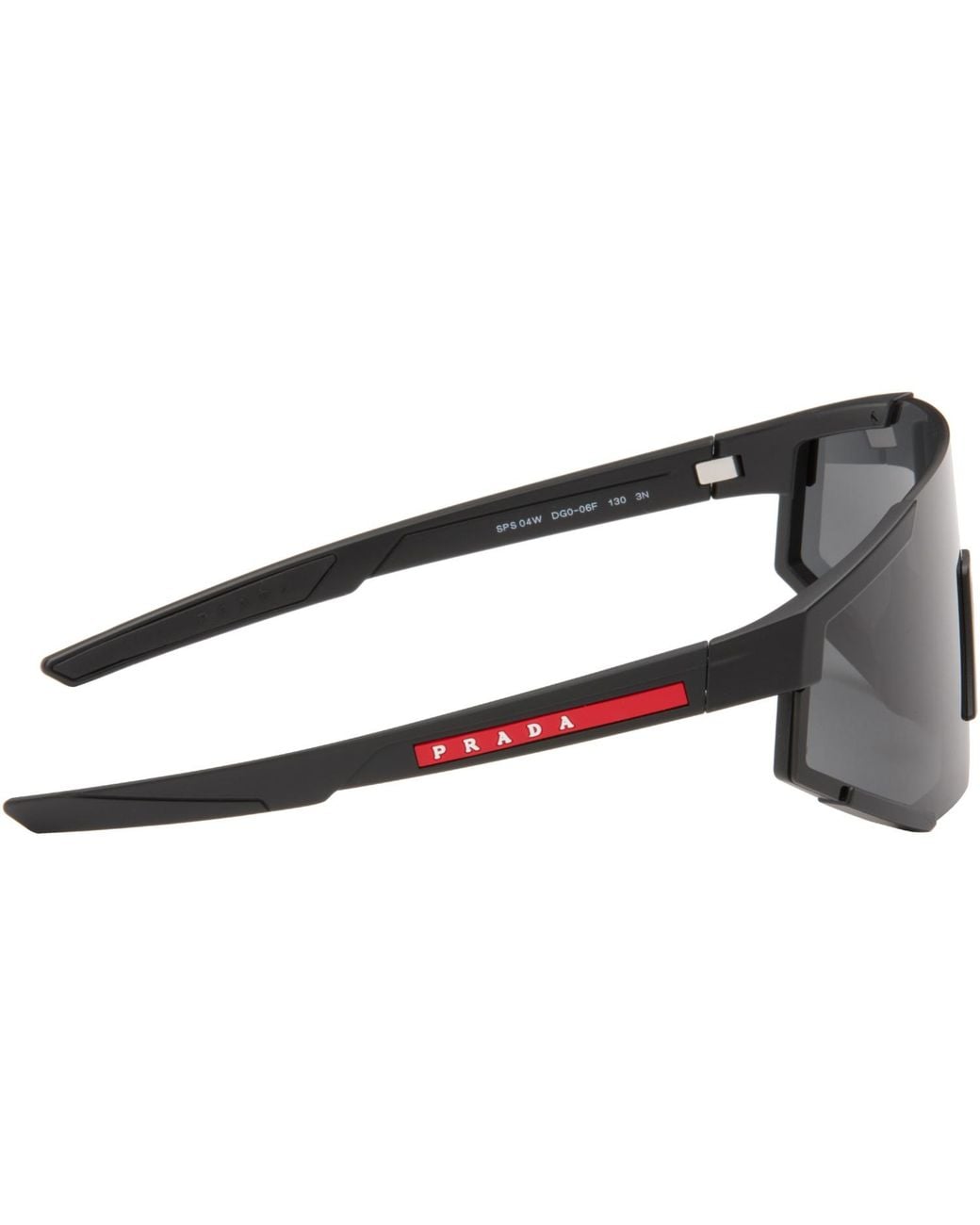 Prada Gray 'Prada' Linea Rossa Impavid Sunglasses for men