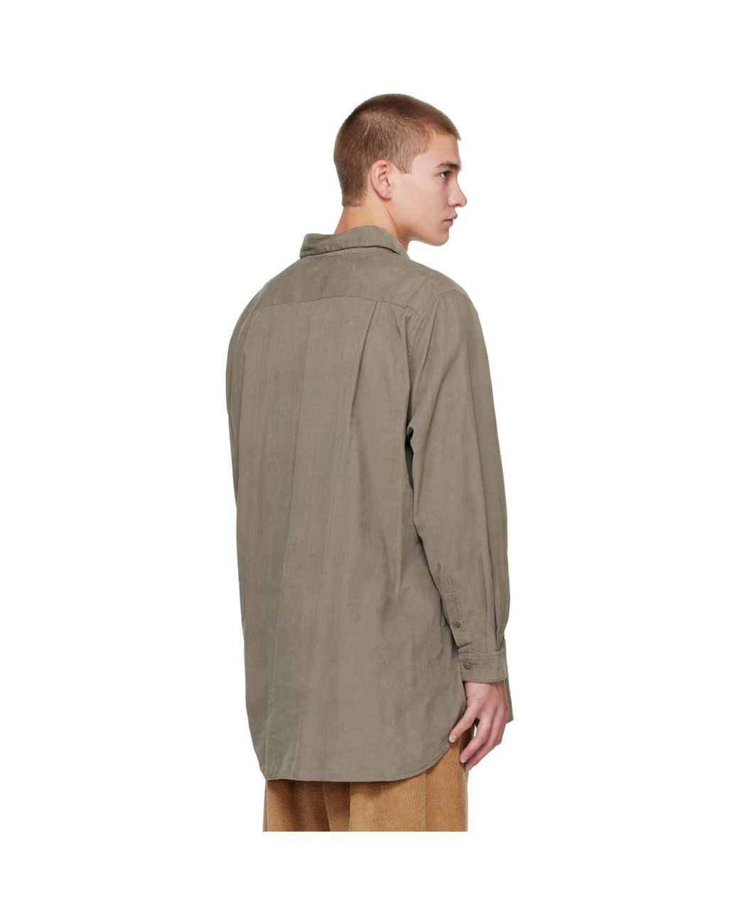 Casey Casey Gray Khaki Ikla Shirt for men