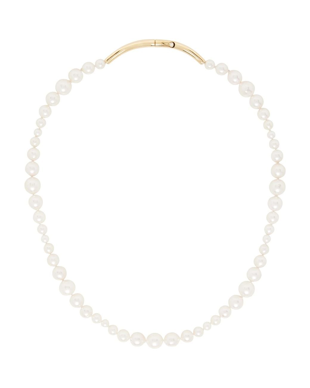 C.Chesnais White Wave Pearl Necklace