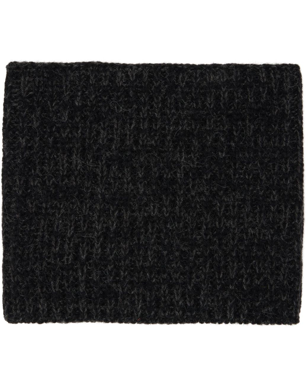 Lemaire Black Alpaca & Yak Wool Blend Neck Warmer for men