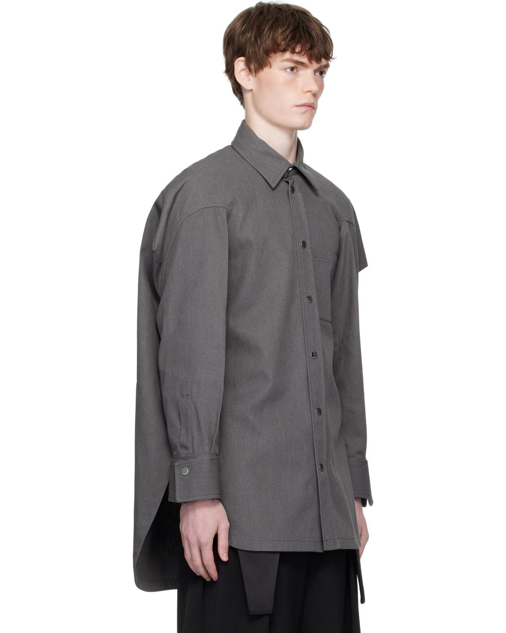 Jean Paul Gaultier Black Canvas Shirt for men