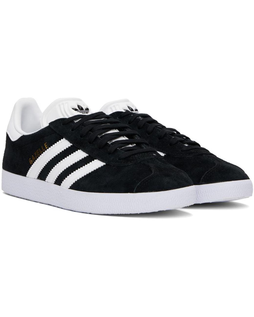 adidas Originals Black & White Gazelle Sneakers | Lyst