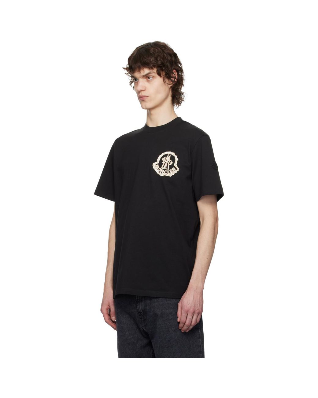 Moncler Black Archivio Creativo T-Shirt for men