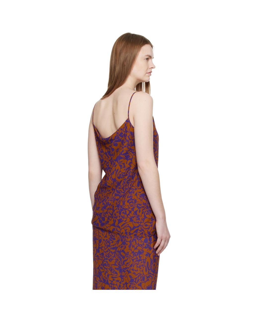 Dries Van Noten Red Pattern Camisole