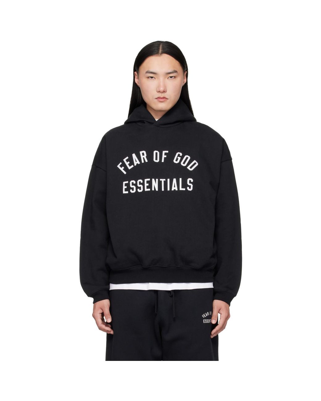 Fear Of God Black Varsity 90S Hoodie for men