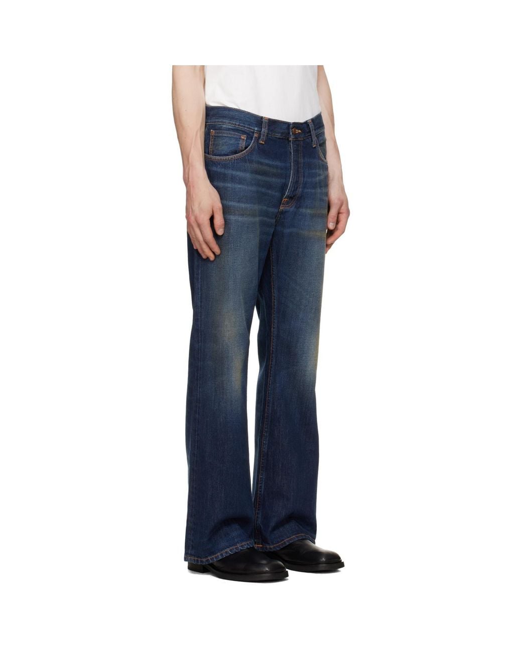 Nudie Jeans Blue Flare Glenn Jeans for men