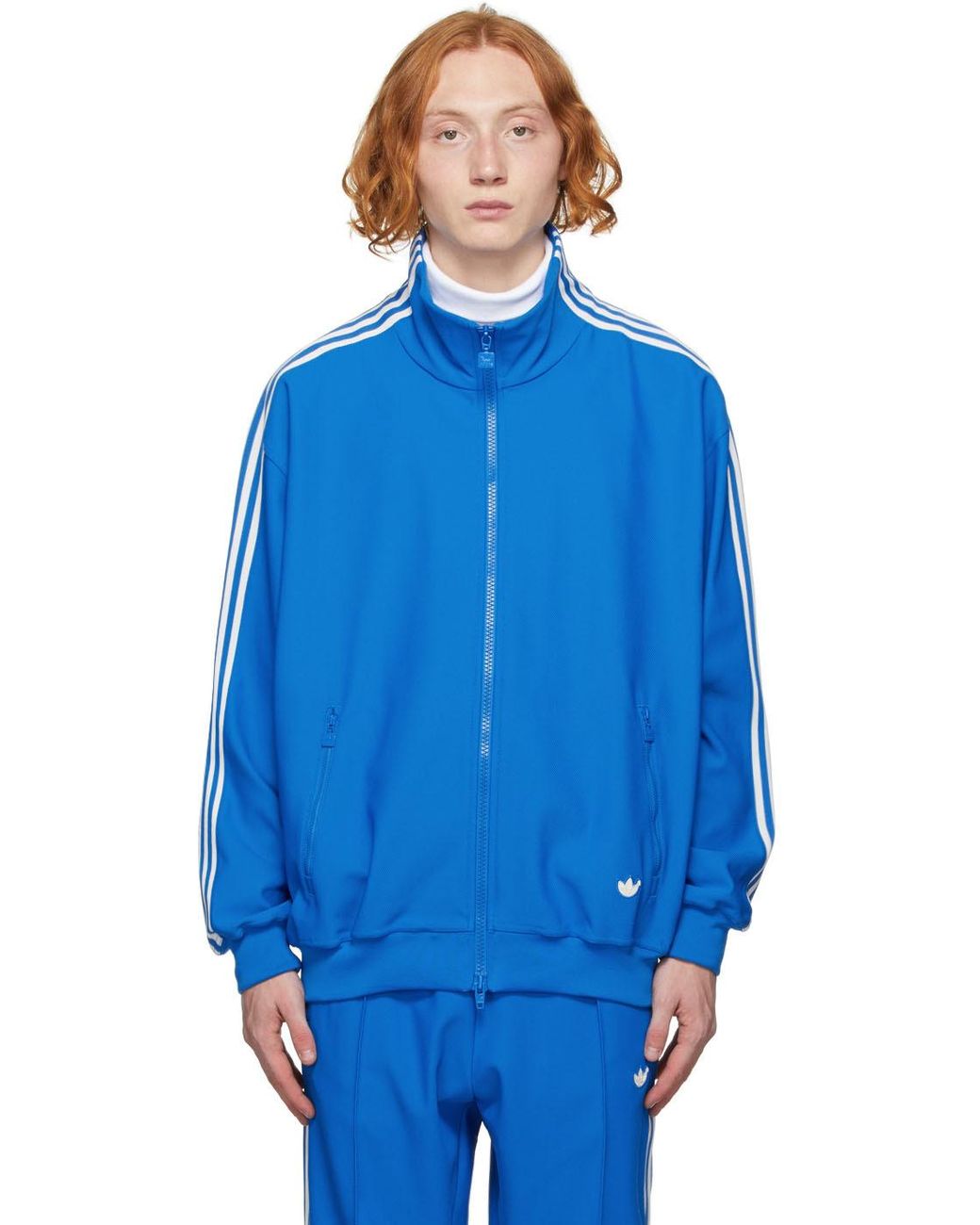 adidas Originals Blue Version Beckenbauer Track Jacket for Men | Lyst