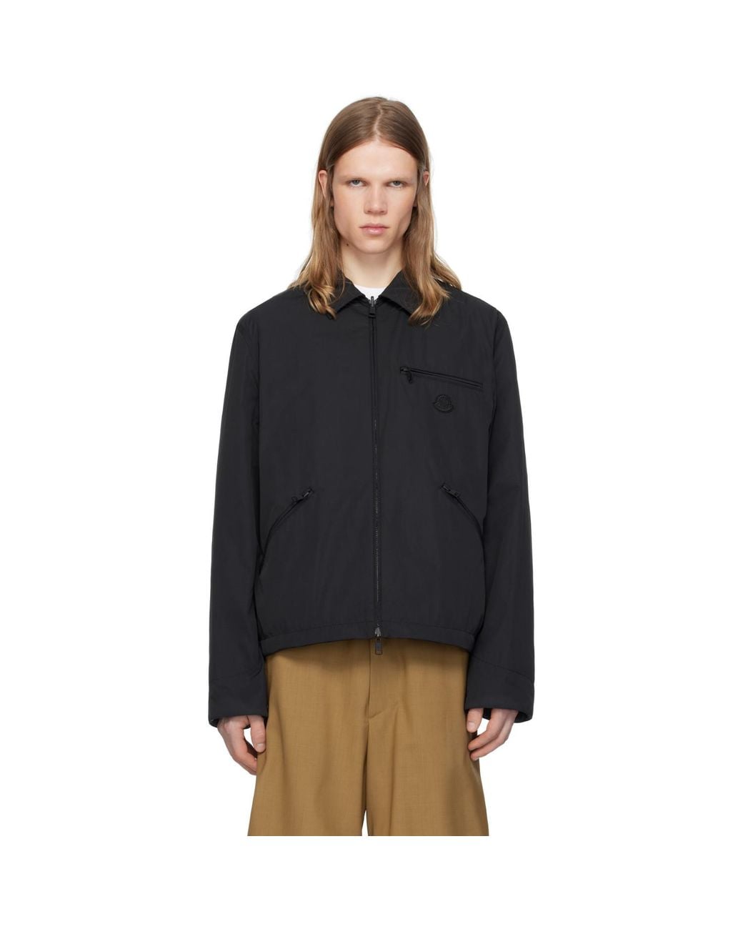 Moncler Black Cidone Reversible Down Overshirt for men