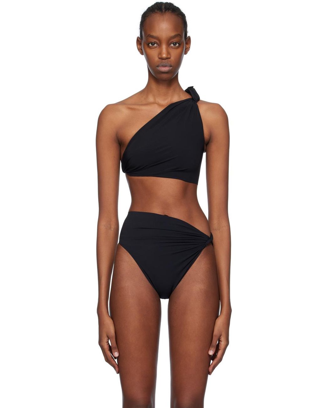Rick Owens Black Twist Bikini Top | Lyst UK