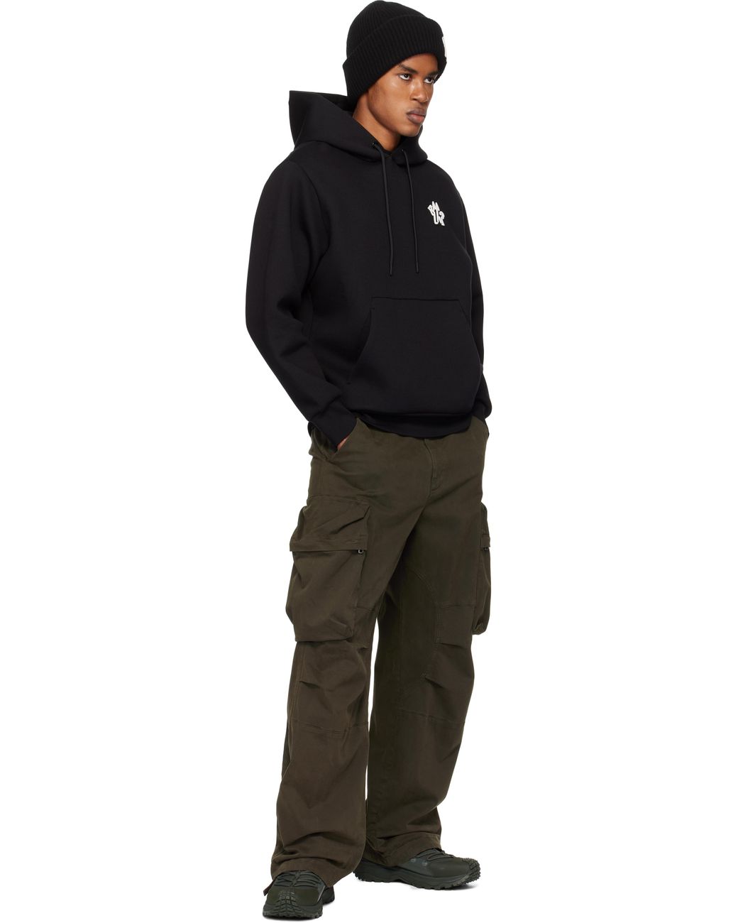 【関税込み】Moncler ブラック Archivio Creativo フーディ メンズ Moncler ブラック Archivio Creativo フーディ ブラック