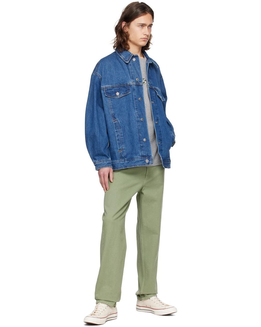 メンズ A.P.C. インディゴ Elvis デニムジャケット ブルー | Lyst