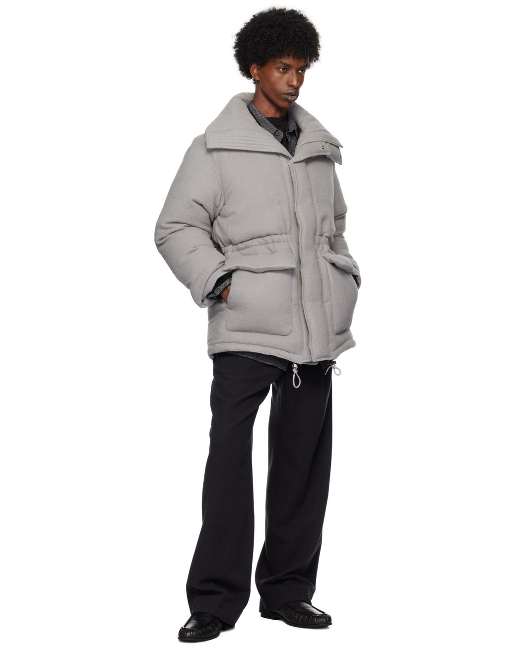 Brushed Super Fine Wool Flannel Slacks – La Garçonne