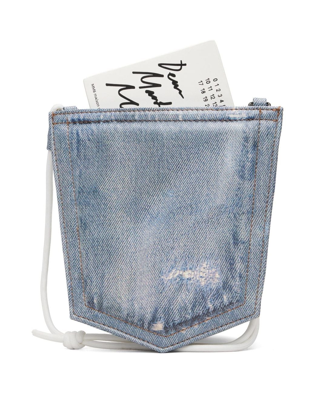MM6 by Maison Margiela Blue Denim Pocket Pouch for men