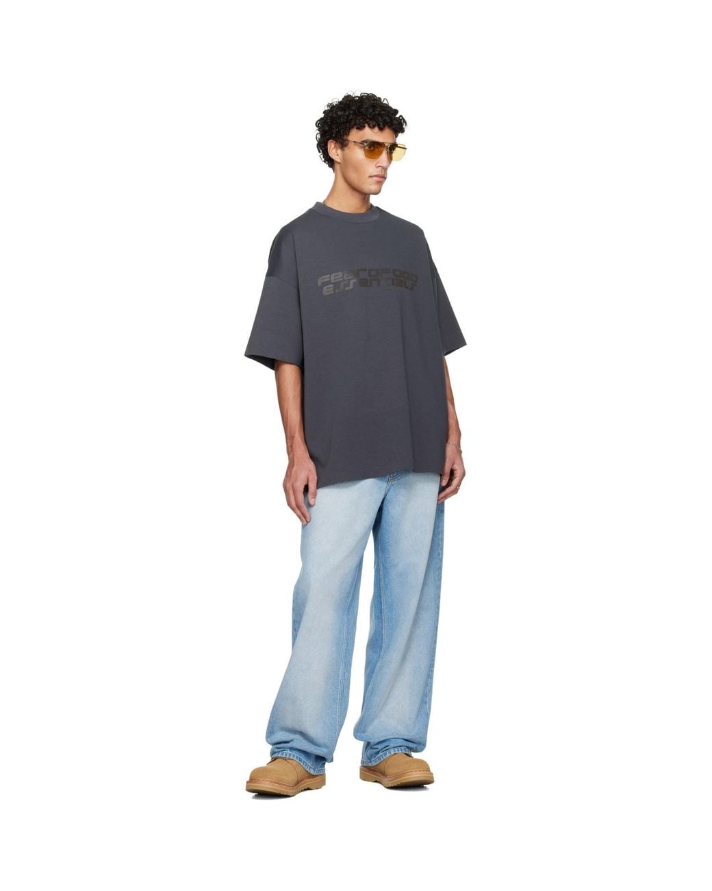 Fear Of God Blue Holiday 90S Short Sleeve T-Shirt for men