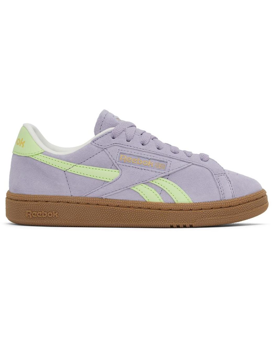Baskets Grounds Uk Mauve Et Vert Reebok en coloris Noir Lyst