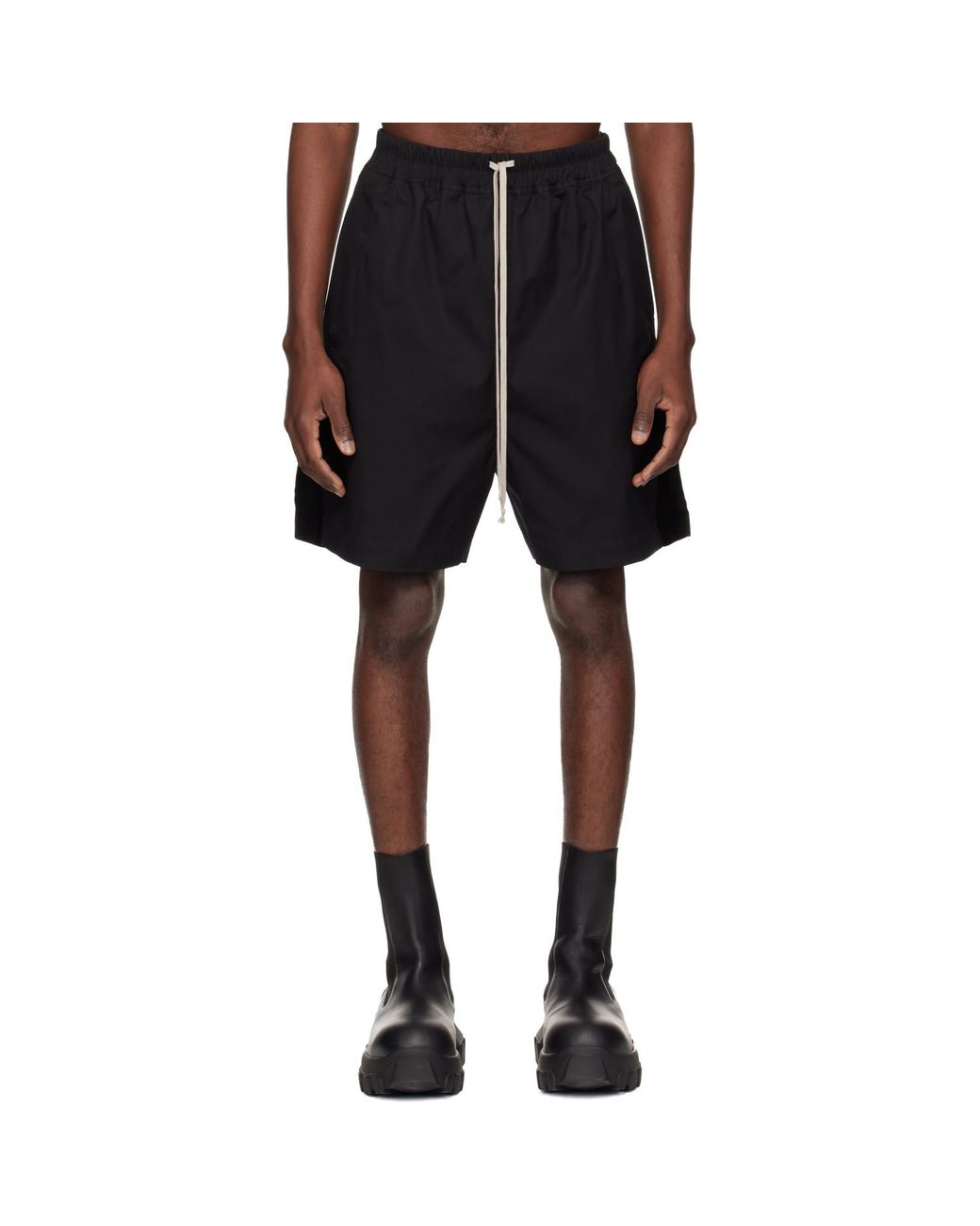 Rick Owens Black Temple Boxer Shorts for men