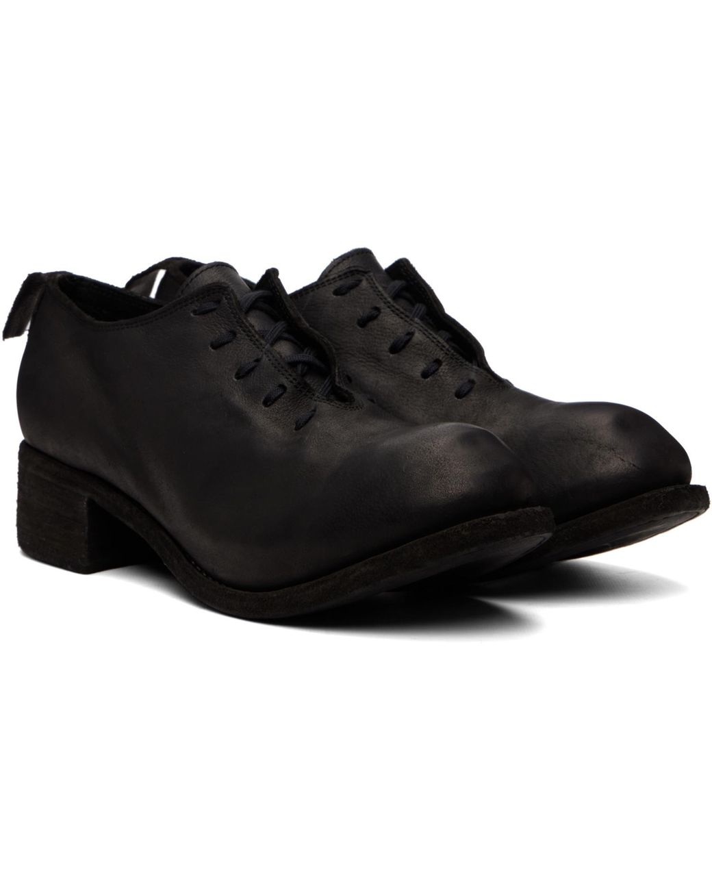 Guidi Black Pl10L Oxfords for men