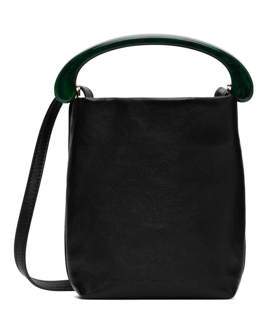 Dries Van Noten Black Micro Leather Bag