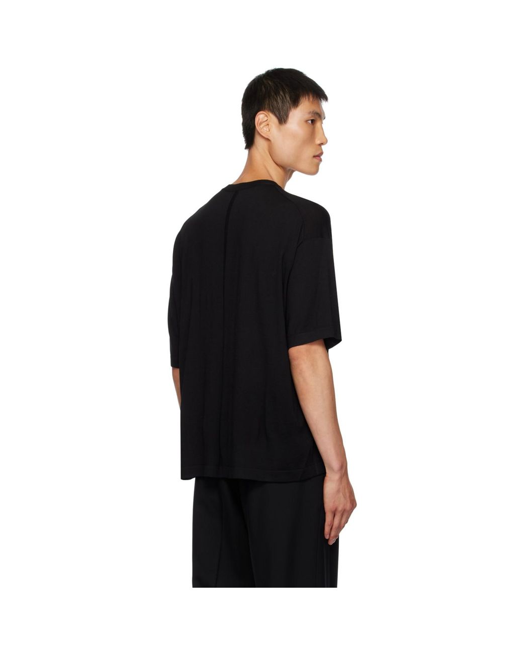 The Row Black Dlomu Wool-Jersey T-Shirt for men