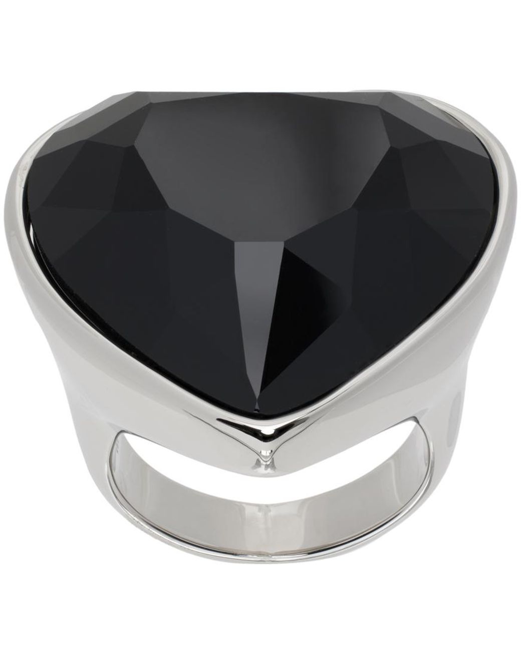 Black onyx on sale heart ring