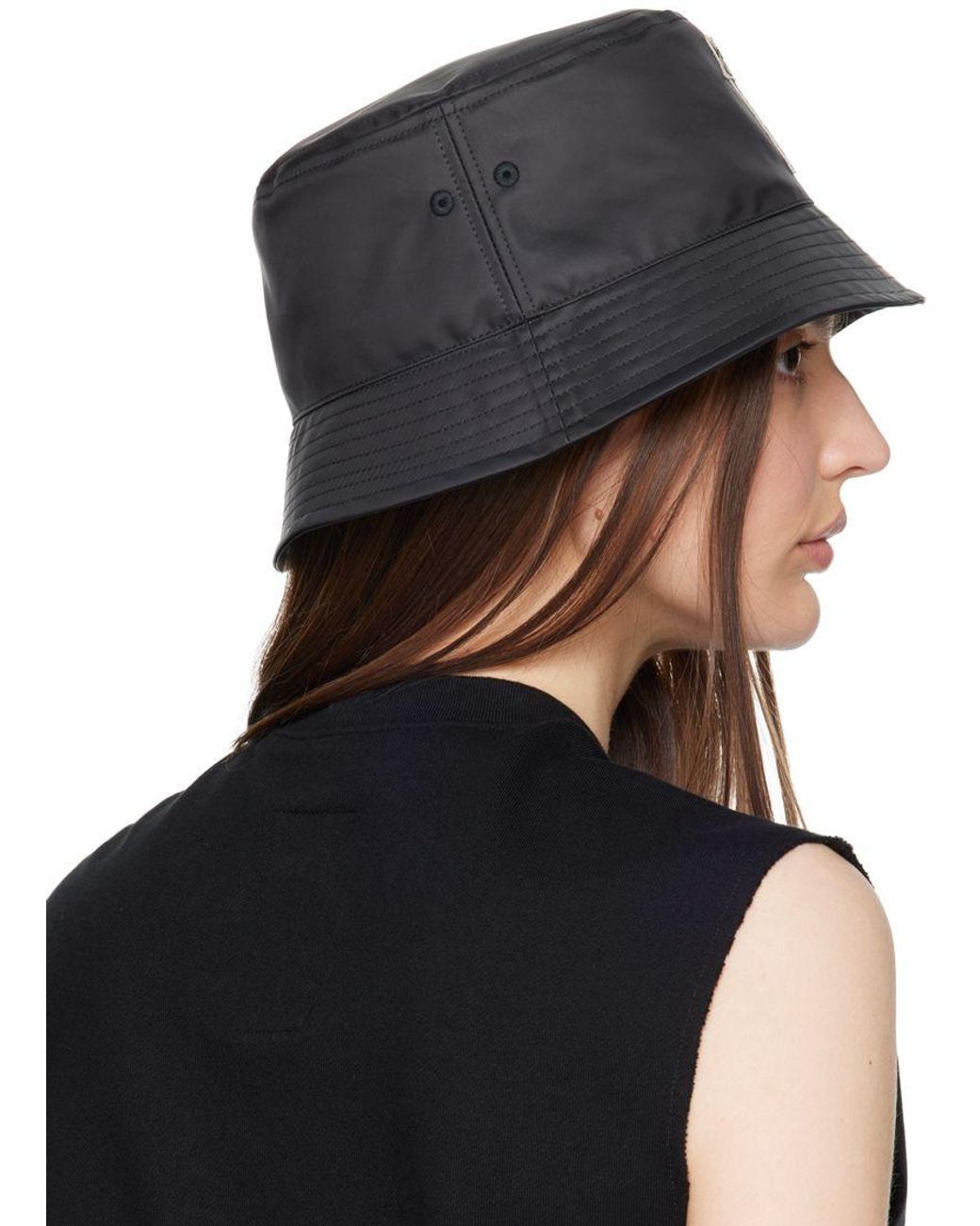 Rick Owens Black Champion Edition Gilligan Bucket Hat | Lyst