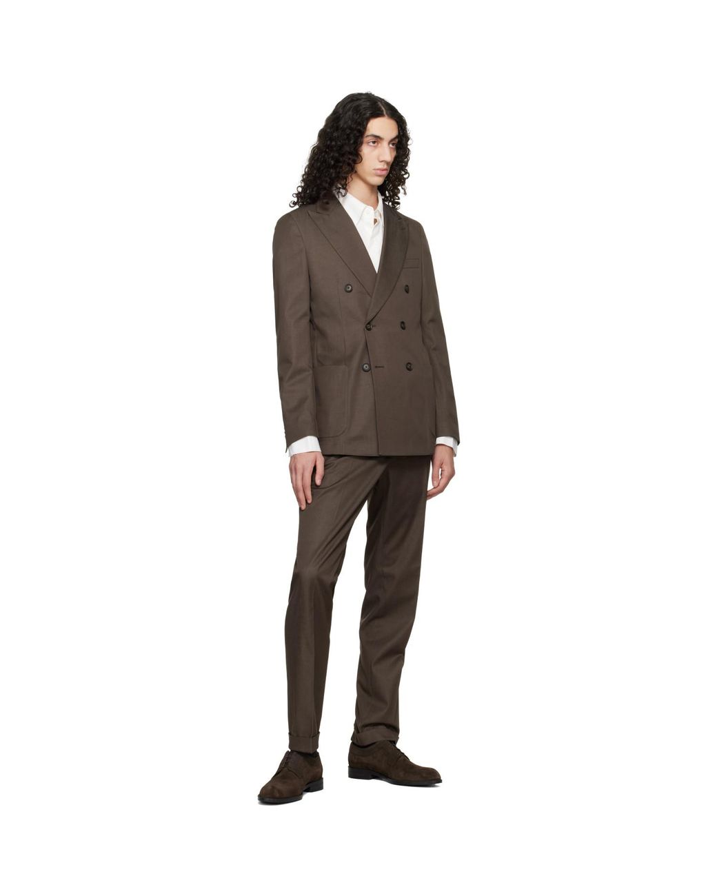 Boss Black Two-Piece Slim-Fit Stretch Cotton Suit for men