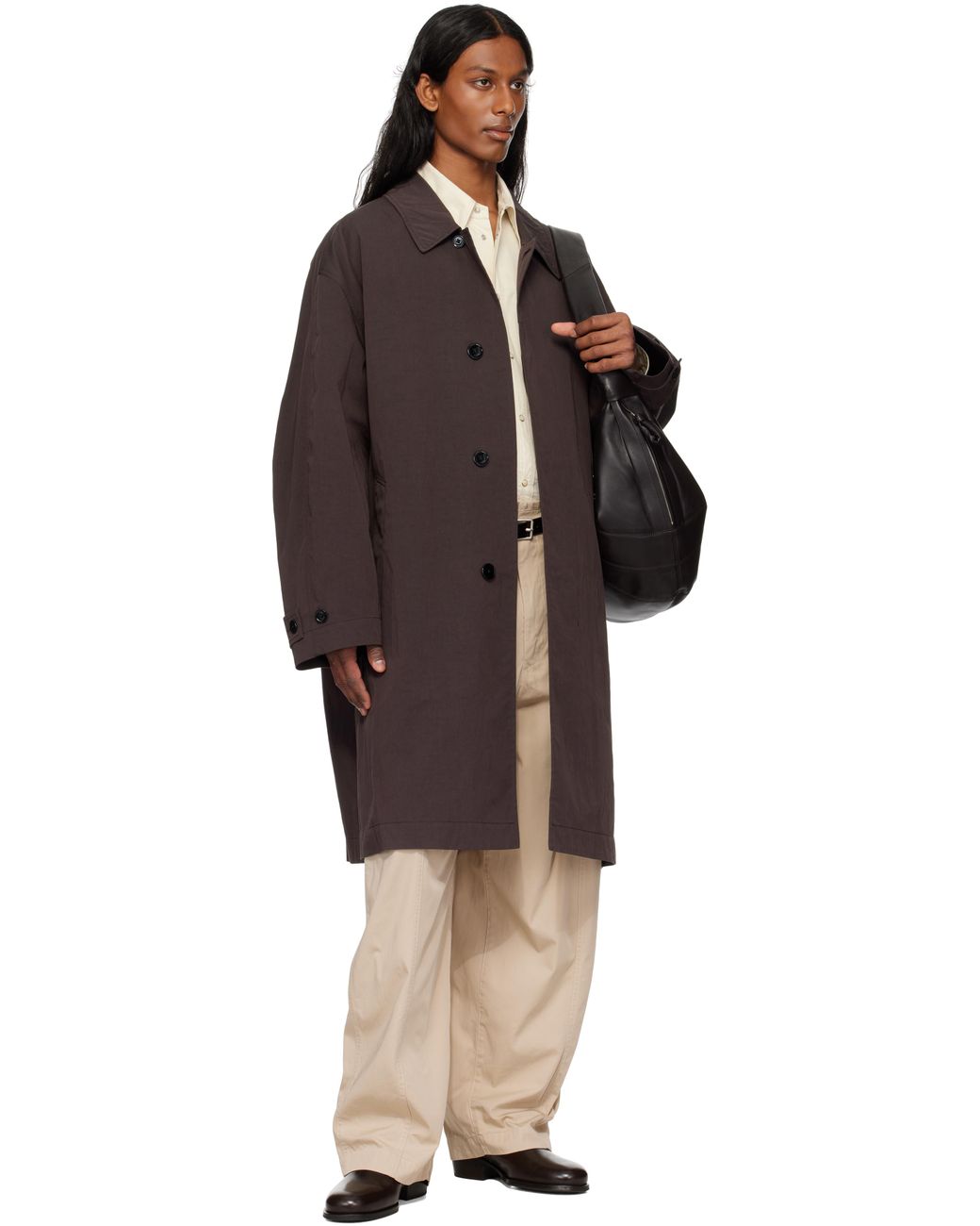 Lemaire Car Coat in Black for Men | Lyst