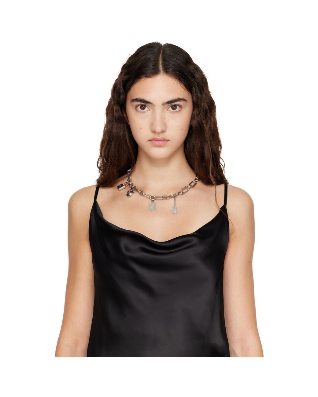 Acne Metallic Charm Necklace for men
