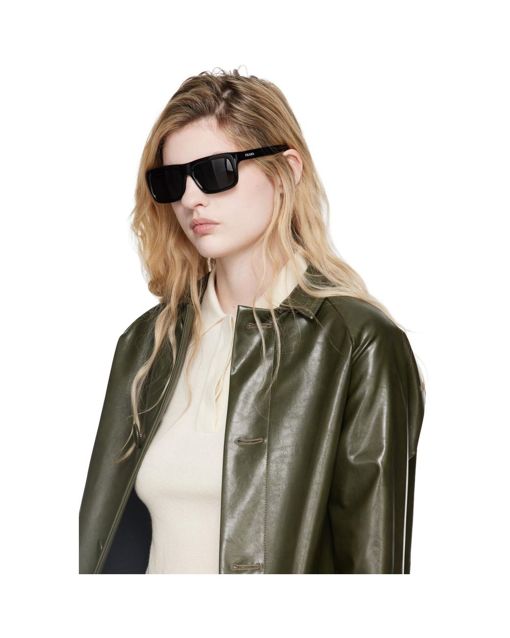 Prada Gray Square Sunglasses