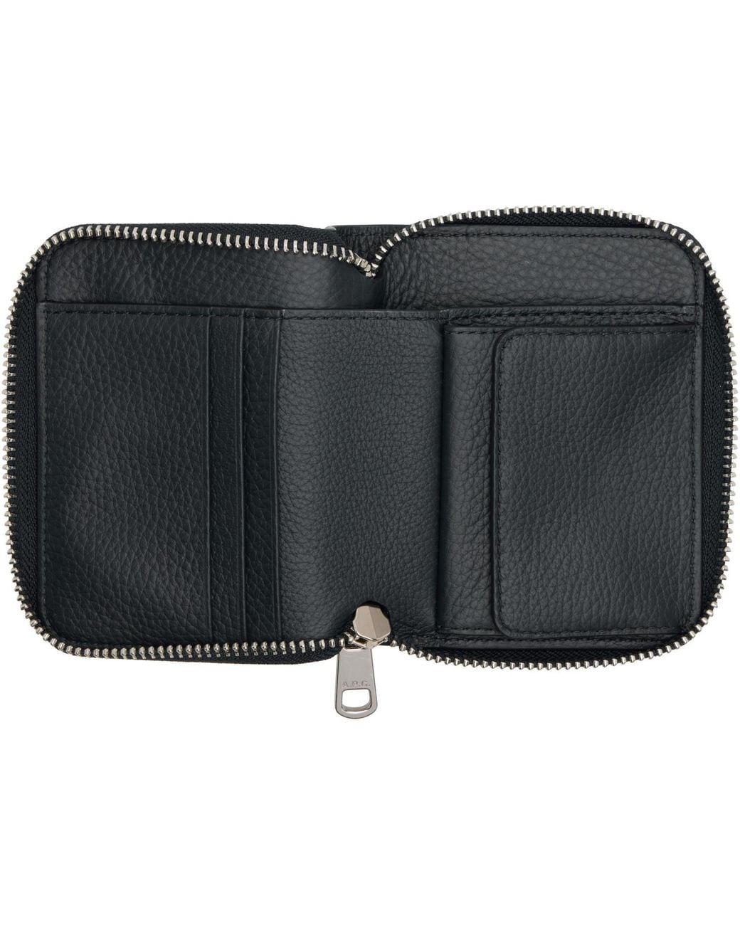 A.P.C. Black Chelsea Zip Wallet for men