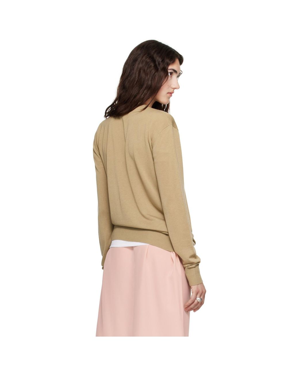 Totême Natural Long-Sleeve Knit Sweater