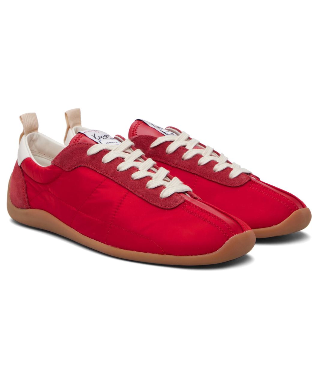KENZO Red Paris Striker' Low Top Sneakers for men