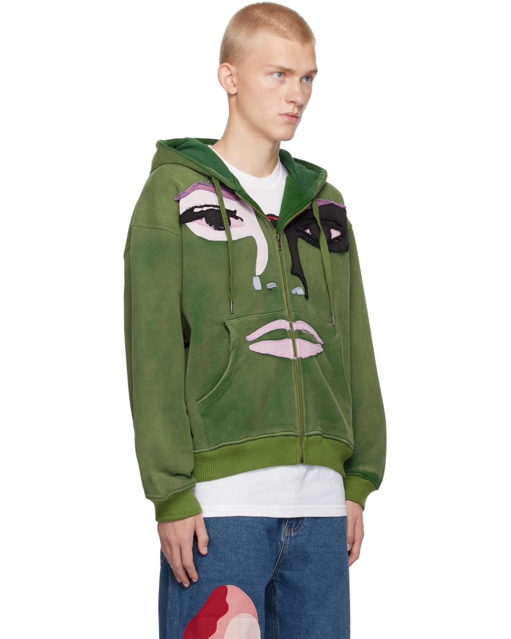 kidsuper-Green-Patchwork-Face- 
