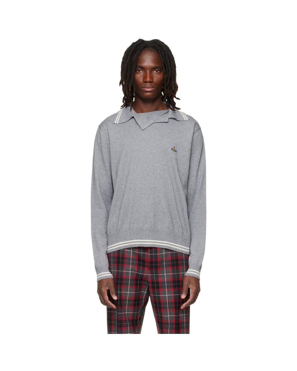 Vivienne Westwood Gray Doubletake Polo for men
