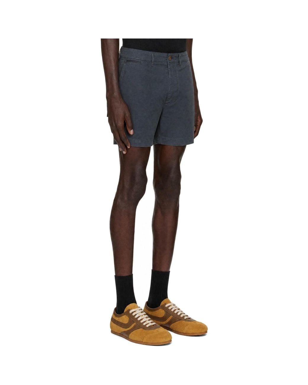 RRL Blue Chino Officer Shorts for men