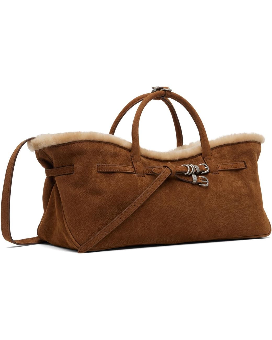 MARGE SHERWOOD Brown Tan Grandma Used Bag