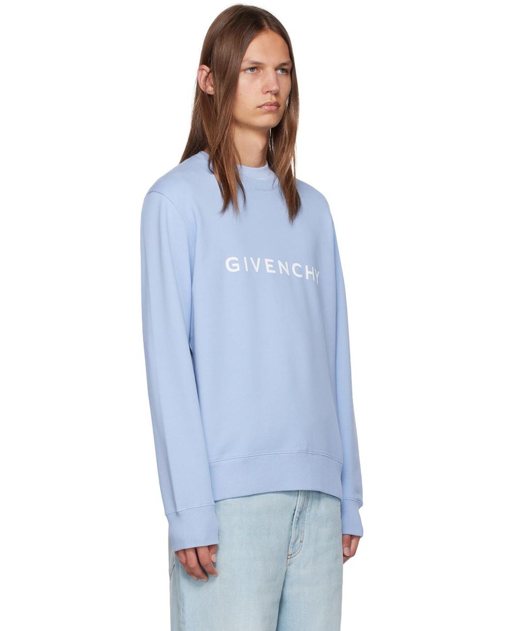 メンズ Givenchy ブルー スリムフィット スウェットシャツ ブルー | Lyst