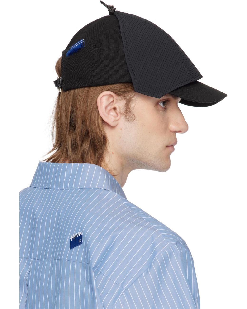 Adererror Blue Layered Cap for men