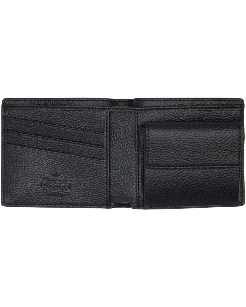 Vivienne Westwood Black Coin Pocket Wallet for men