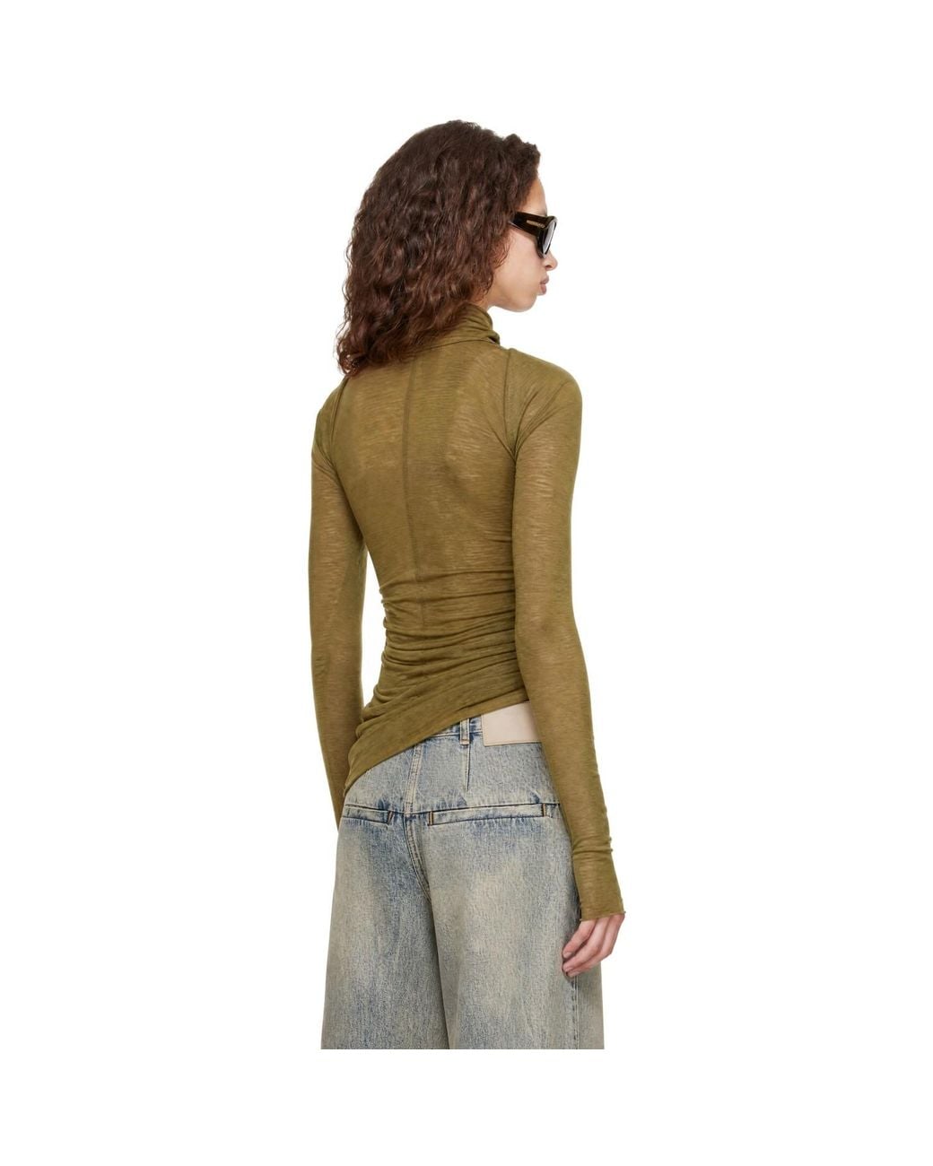 Entire studios Green Khaki Gres Top