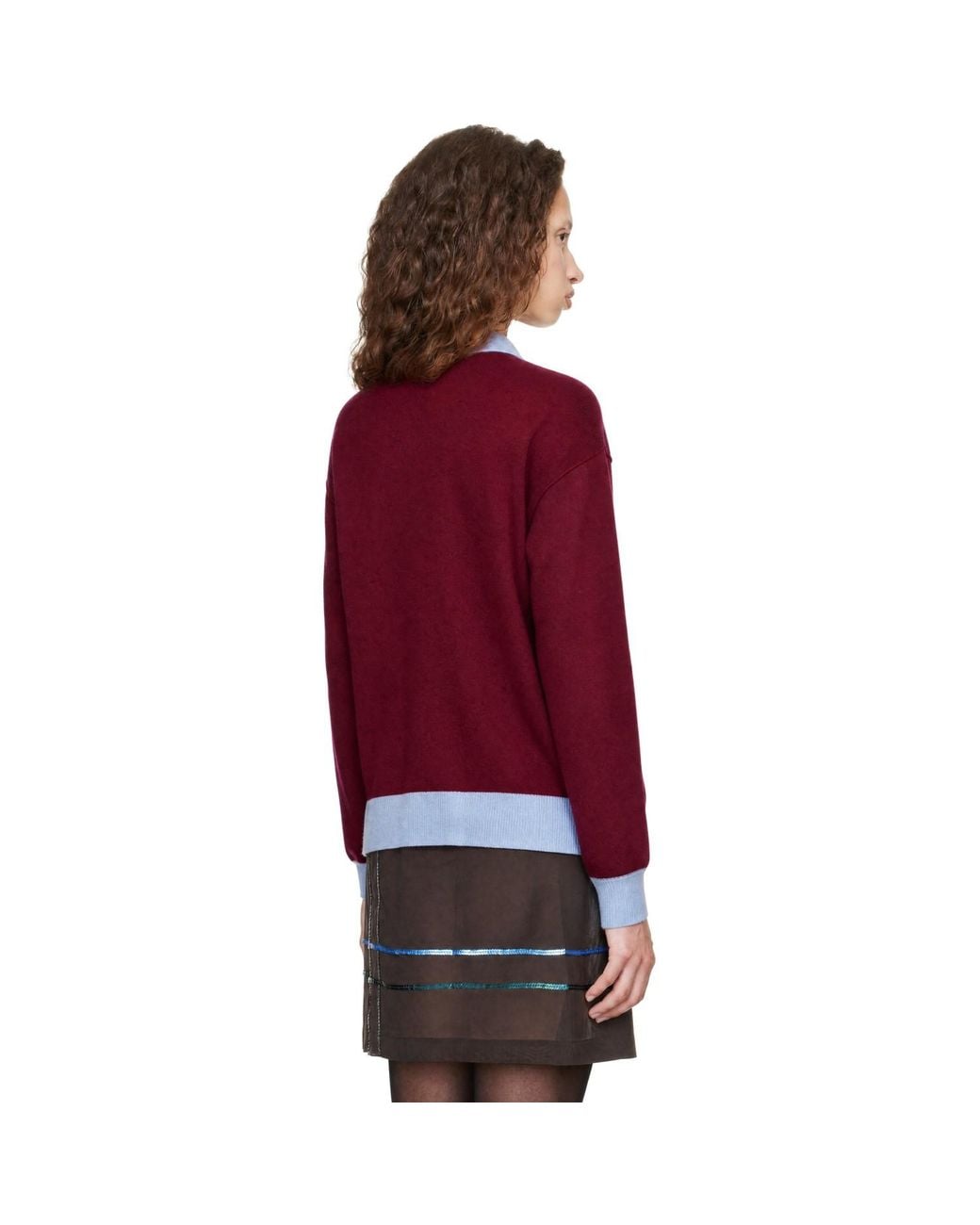Staud Red Burgundy & Michael Cashmere Polo