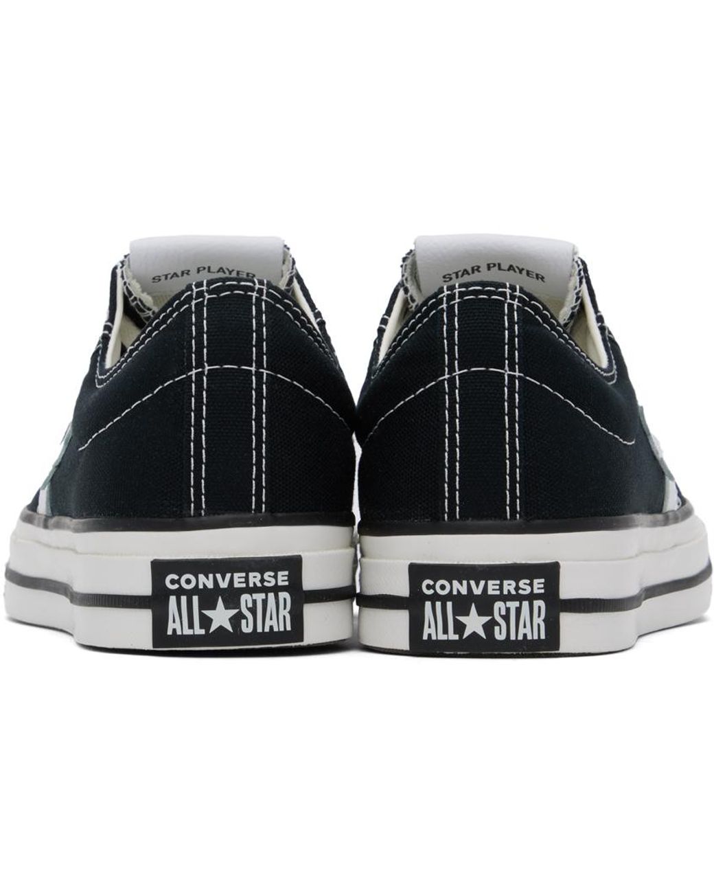 Black converse star hot sale